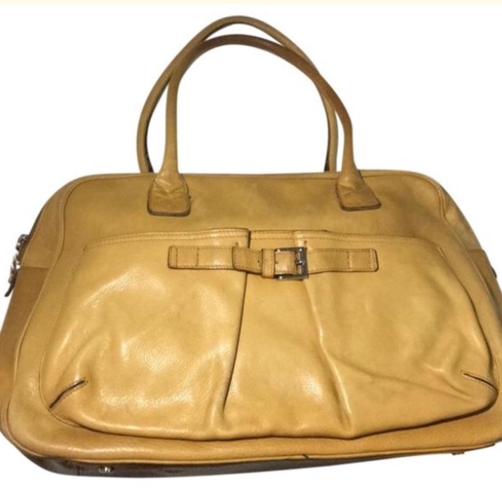 Max Mara Leather weekender
